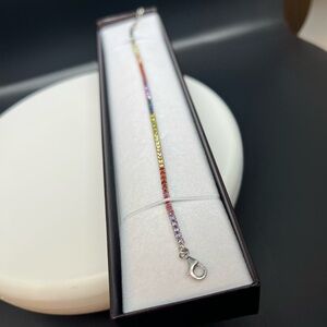 Multicolor Sterling Silver Bracelet